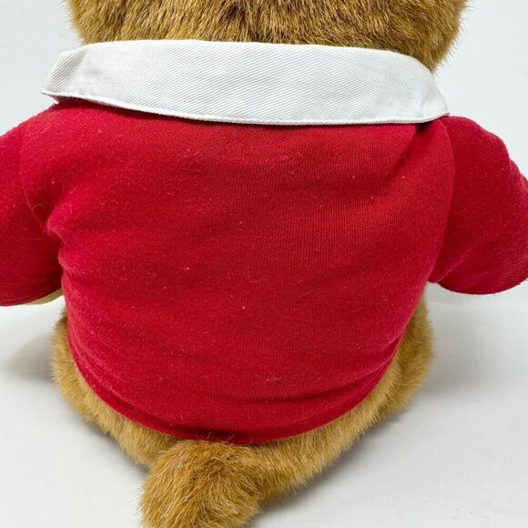 Vintage 1996 Lands End Rugby Kid Kodiak Gund Teddy Bear Plush with Blueberry Pie - Picture 6 of 12